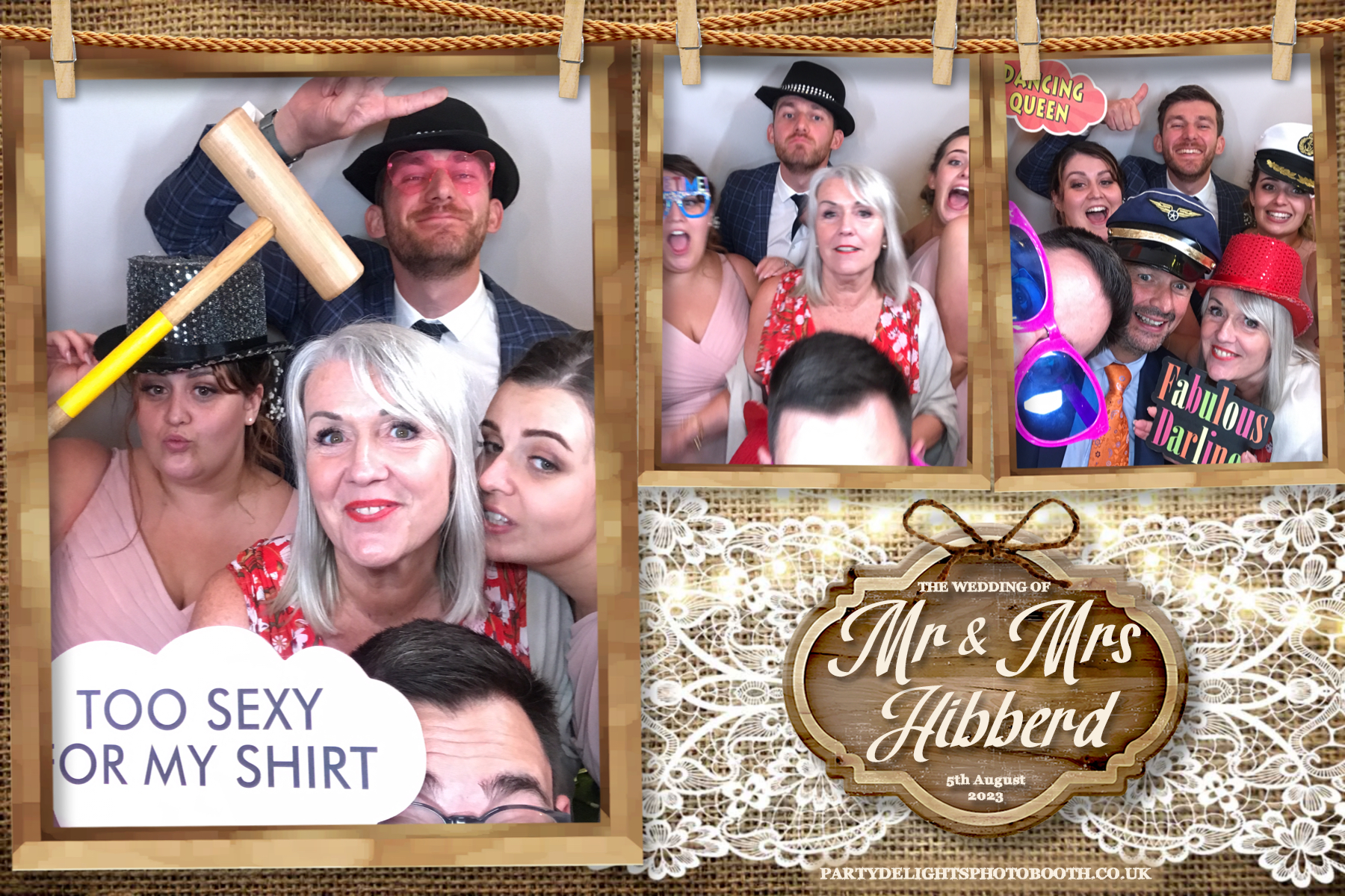 Mr and Mrs Hibberd | View more photos from the event at gallery.partydelightsphotobooth.co.uk/u/PartyDelightsPhotoBooth/Mr-and-Mrs-Hibberd