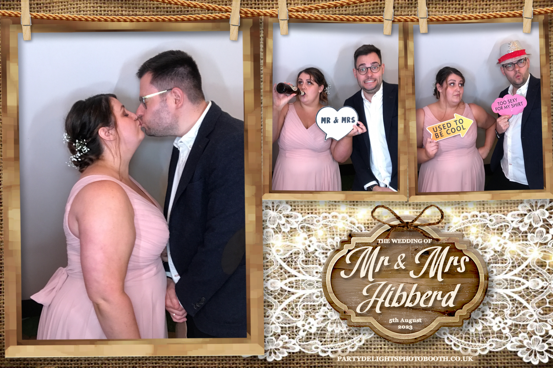 Mr and Mrs Hibberd | View more photos from the event at gallery.partydelightsphotobooth.co.uk/u/PartyDelightsPhotoBooth/Mr-and-Mrs-Hibberd