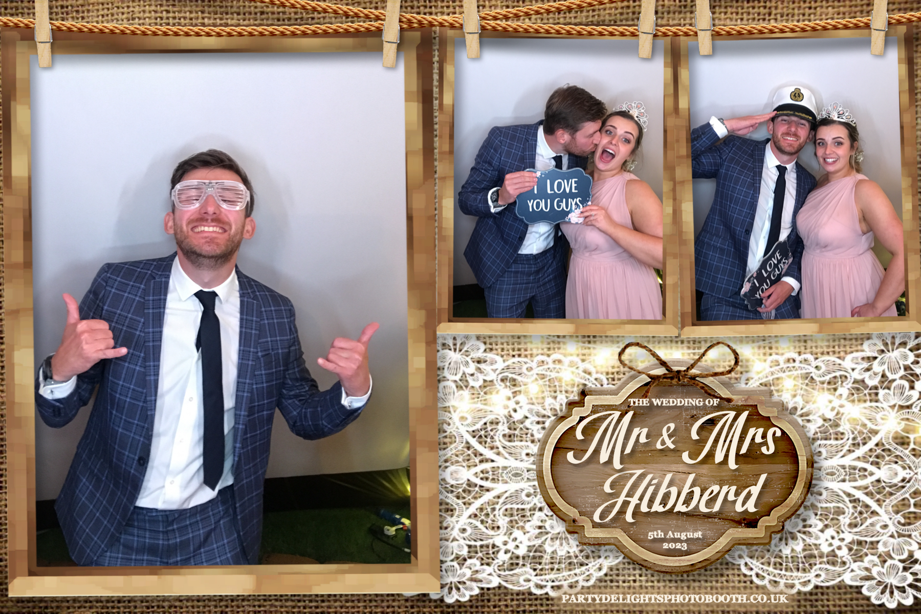 Mr and Mrs Hibberd | View more photos from the event at gallery.partydelightsphotobooth.co.uk/u/PartyDelightsPhotoBooth/Mr-and-Mrs-Hibberd