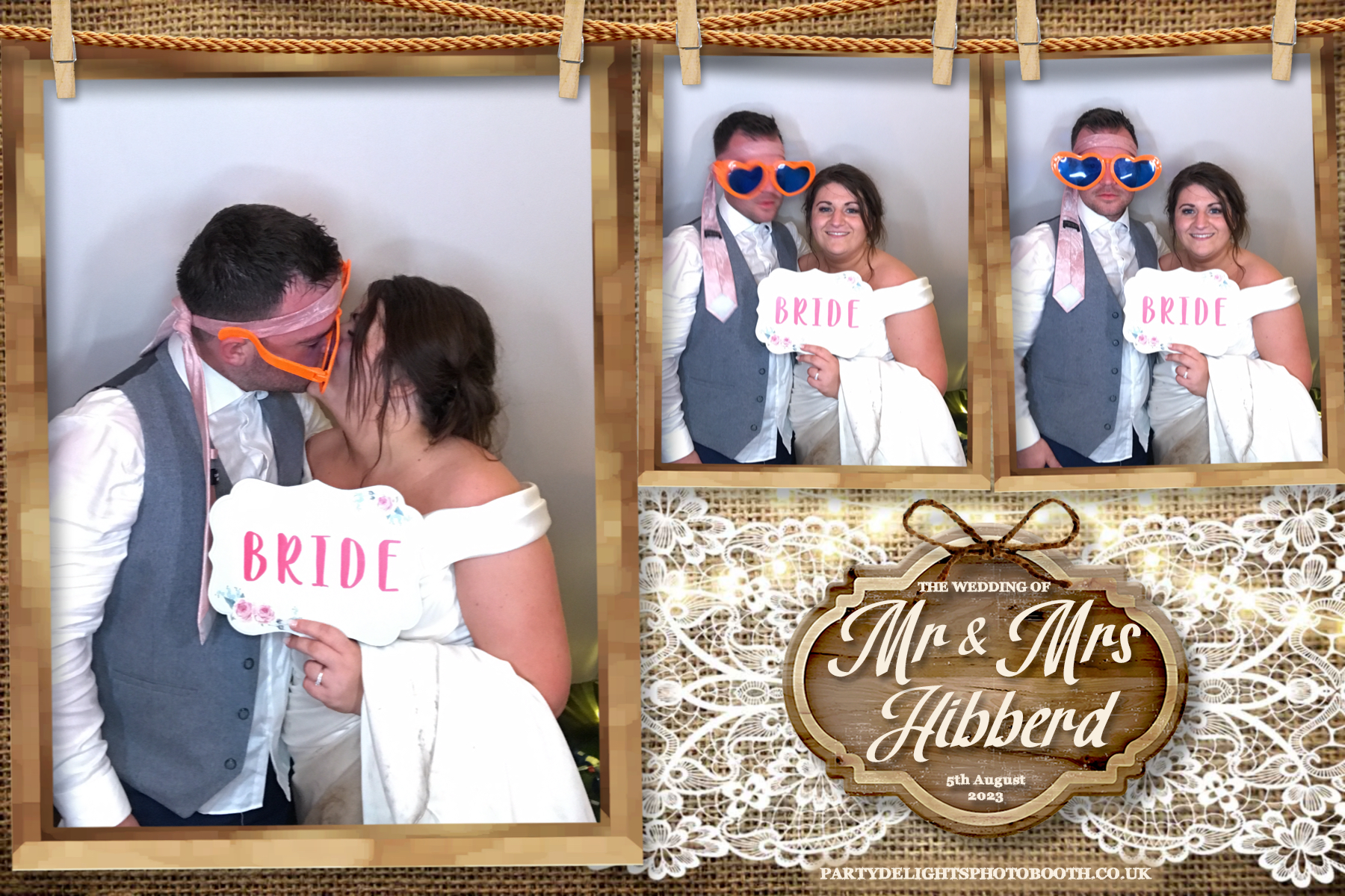 Mr and Mrs Hibberd | View more photos from the event at gallery.partydelightsphotobooth.co.uk/u/PartyDelightsPhotoBooth/Mr-and-Mrs-Hibberd