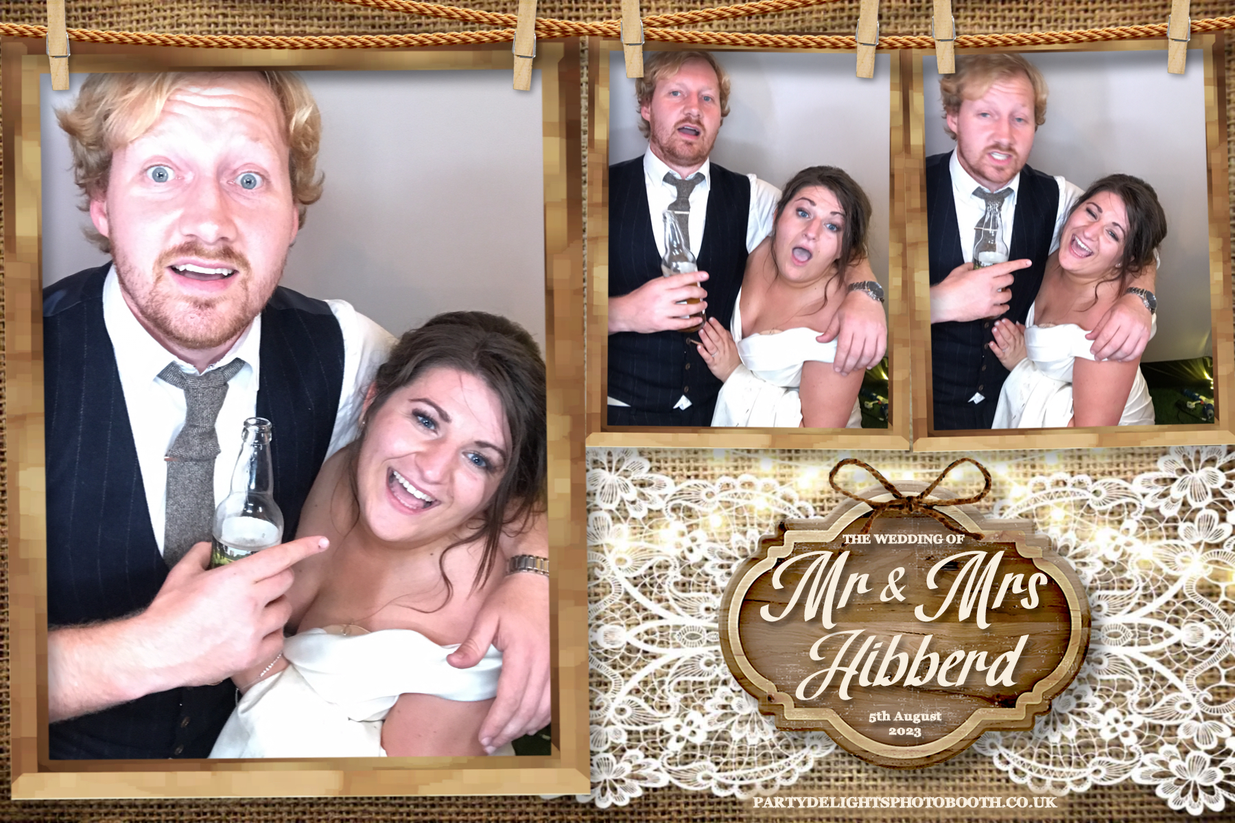 Mr and Mrs Hibberd | View more photos from the event at gallery.partydelightsphotobooth.co.uk/u/PartyDelightsPhotoBooth/Mr-and-Mrs-Hibberd