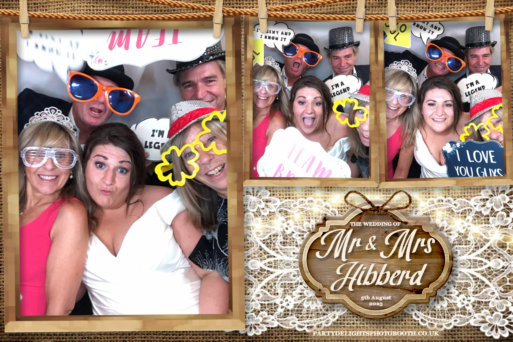 Mr and Mrs Hibberd | View more photos from the event at gallery.partydelightsphotobooth.co.uk/u/PartyDelightsPhotoBooth/Mr-and-Mrs-Hibberd