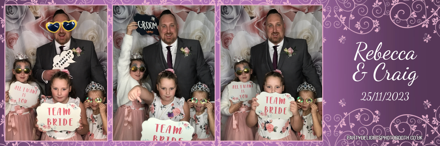 Rebecca and Craig’s wedding | View more photos from the event at gallery.partydelightsphotobooth.co.uk/u/PartyDelightsPhotoBooth/Rebecca-and-Craig’s-wedding
