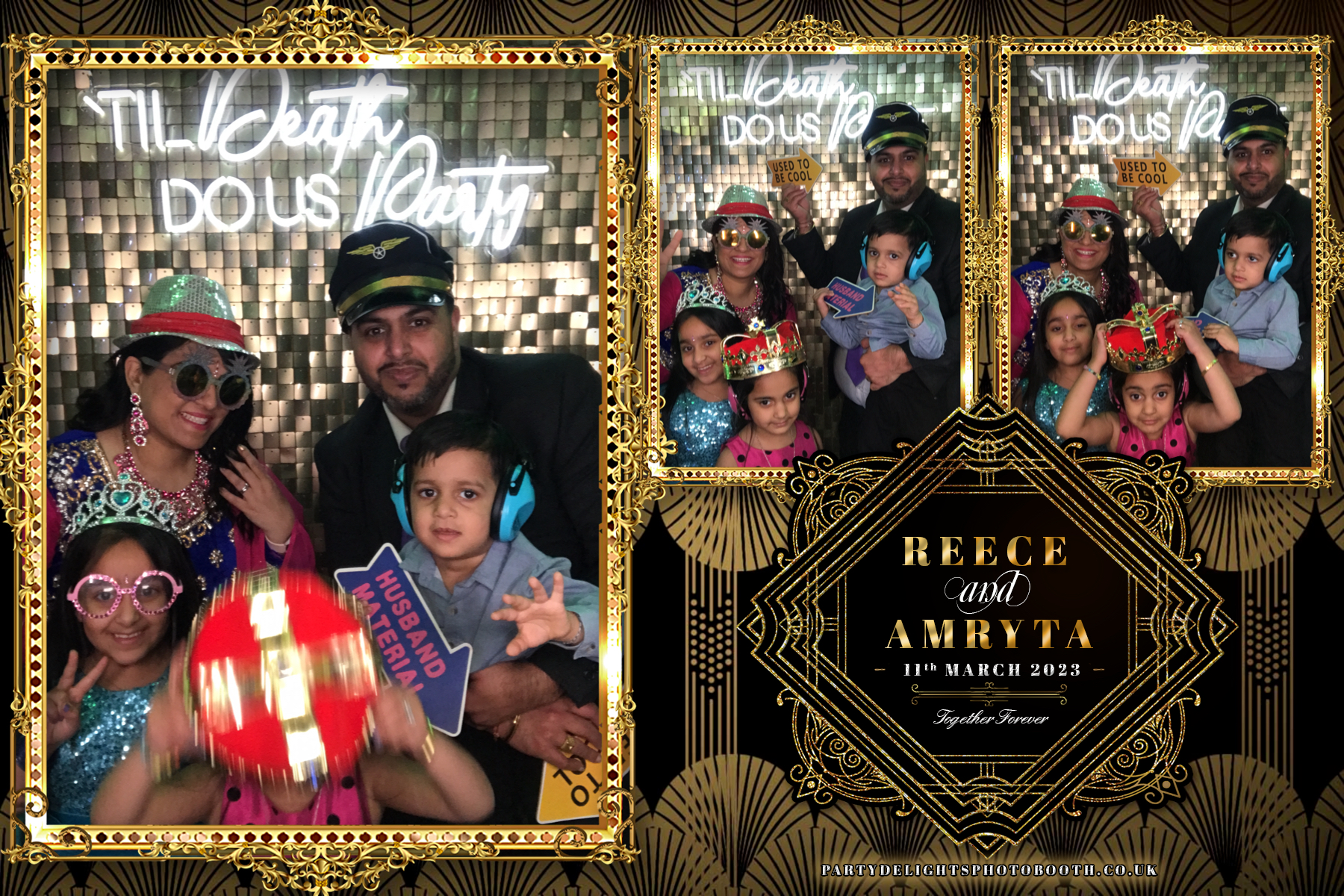 Reece and Amryta's Wedding | View more photos from the event at gallery.partydelightsphotobooth.co.uk/u/PartyDelightsPhotoBooth/Reece-and-Amrytas-Wedding