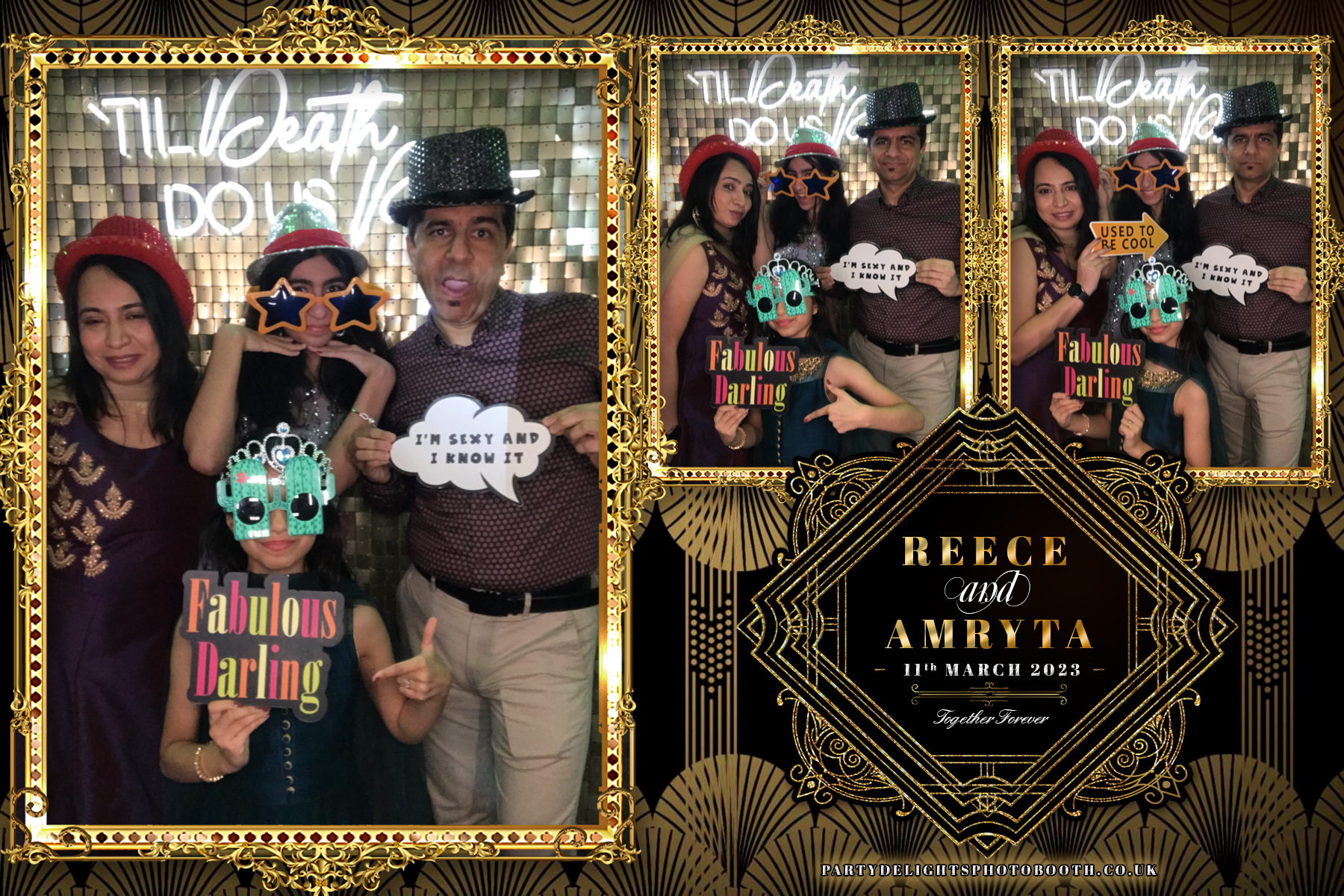 Reece and Amryta's Wedding | View more photos from the event at gallery.partydelightsphotobooth.co.uk/u/PartyDelightsPhotoBooth/Reece-and-Amrytas-Wedding