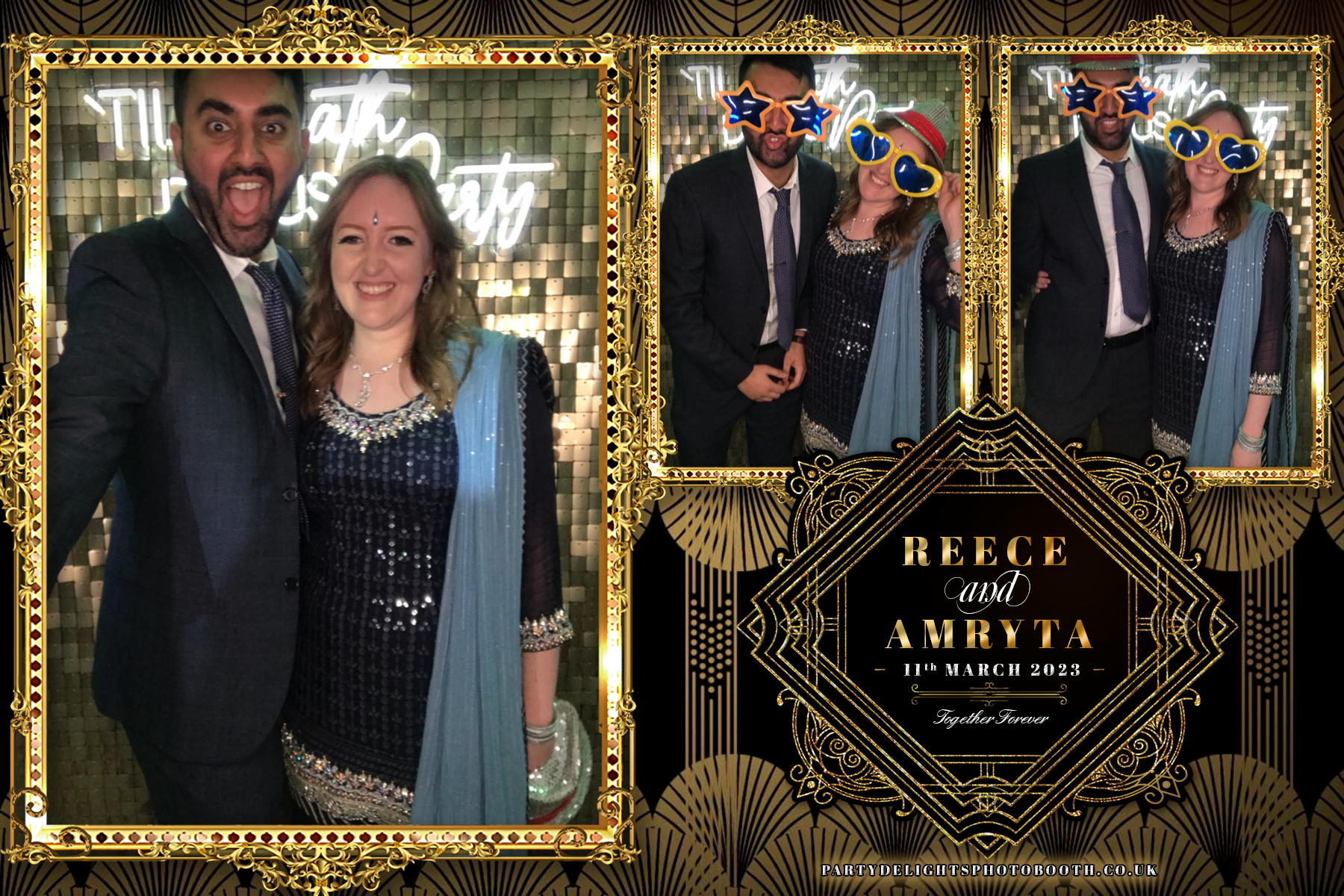 Reece and Amryta's Wedding | View more photos from the event at gallery.partydelightsphotobooth.co.uk/u/PartyDelightsPhotoBooth/Reece-and-Amrytas-Wedding