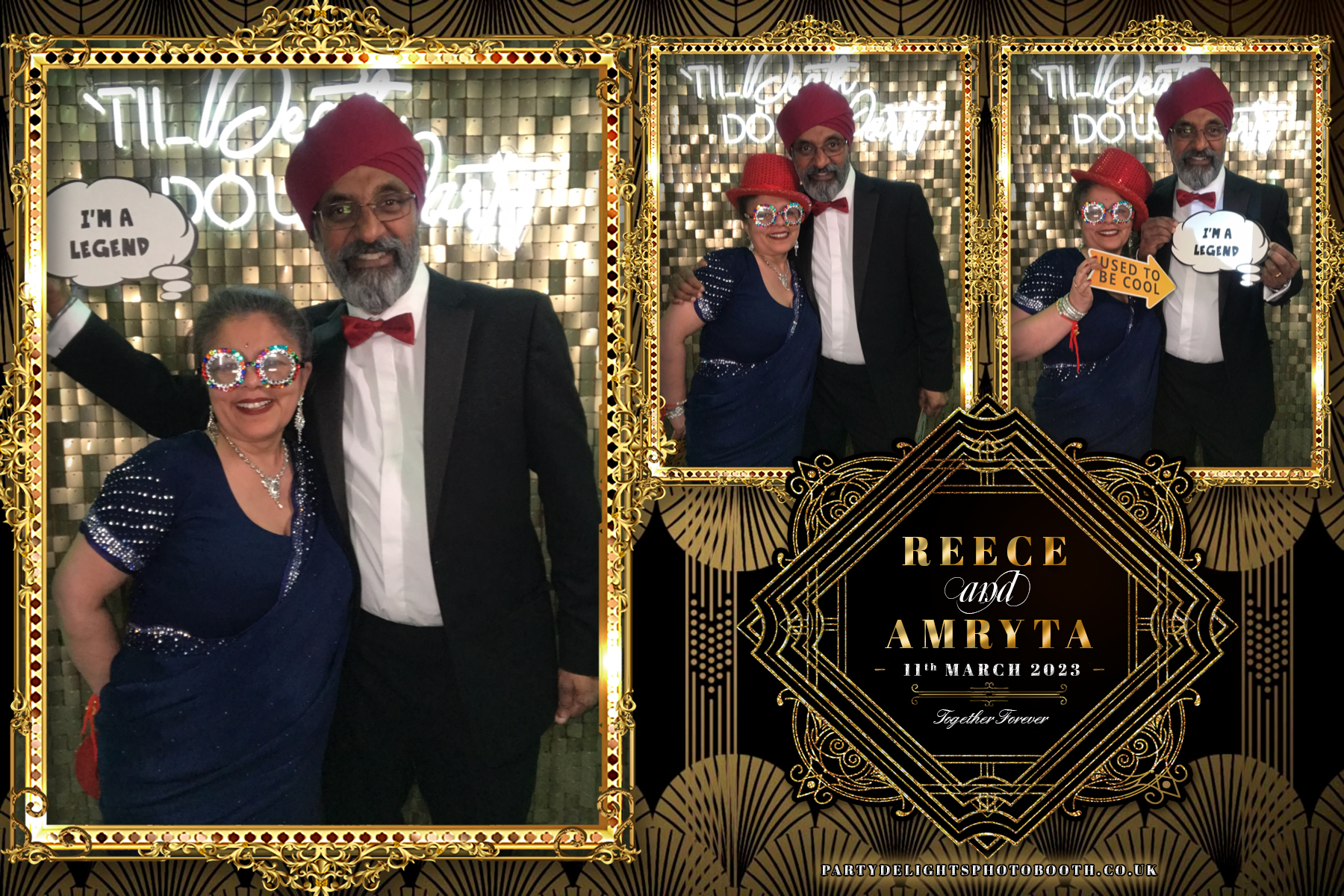 Reece and Amryta's Wedding | View more photos from the event at gallery.partydelightsphotobooth.co.uk/u/PartyDelightsPhotoBooth/Reece-and-Amrytas-Wedding