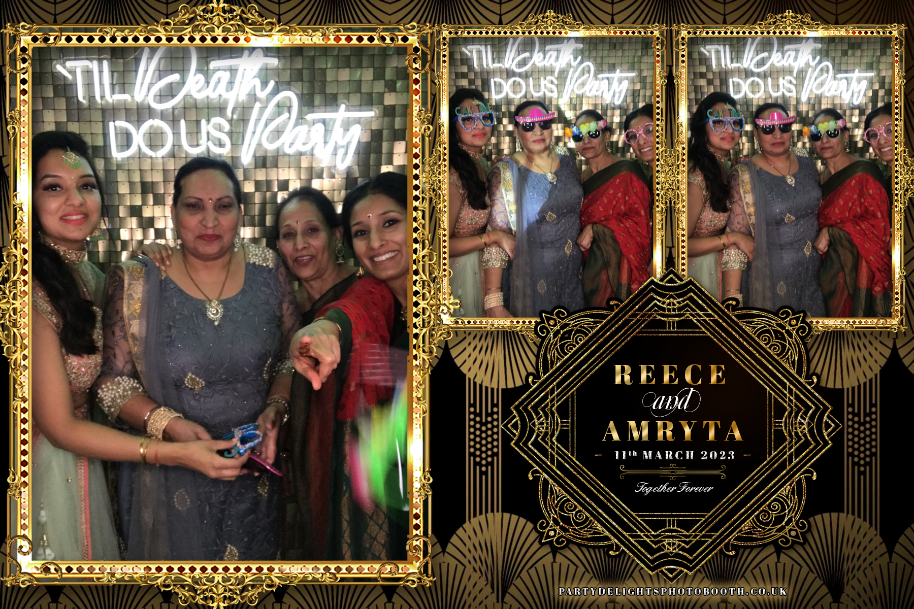 Reece and Amryta's Wedding | View more photos from the event at gallery.partydelightsphotobooth.co.uk/u/PartyDelightsPhotoBooth/Reece-and-Amrytas-Wedding