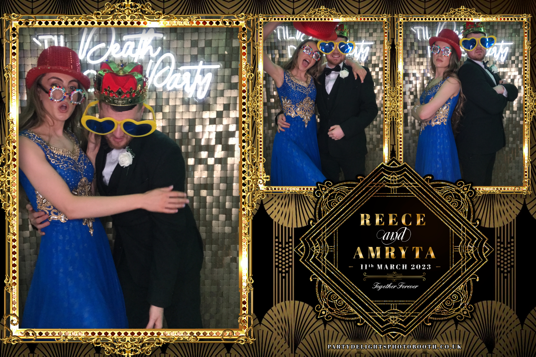 Reece and Amryta's Wedding | View more photos from the event at gallery.partydelightsphotobooth.co.uk/u/PartyDelightsPhotoBooth/Reece-and-Amrytas-Wedding
