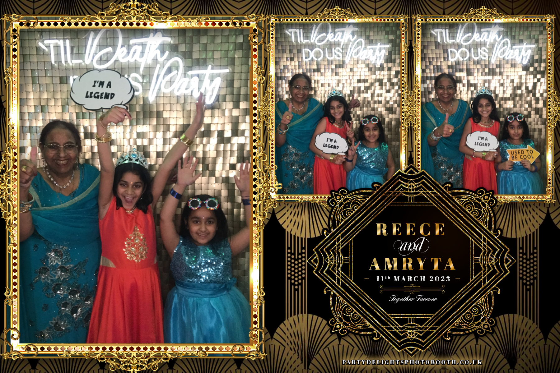 Reece and Amryta's Wedding | View more photos from the event at gallery.partydelightsphotobooth.co.uk/u/PartyDelightsPhotoBooth/Reece-and-Amrytas-Wedding