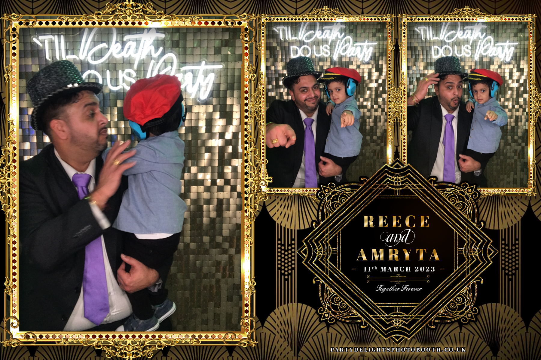 Reece and Amryta's Wedding | View more photos from the event at gallery.partydelightsphotobooth.co.uk/u/PartyDelightsPhotoBooth/Reece-and-Amrytas-Wedding