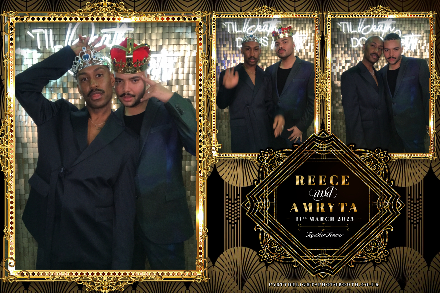 Reece and Amryta's Wedding | View more photos from the event at gallery.partydelightsphotobooth.co.uk/u/PartyDelightsPhotoBooth/Reece-and-Amrytas-Wedding