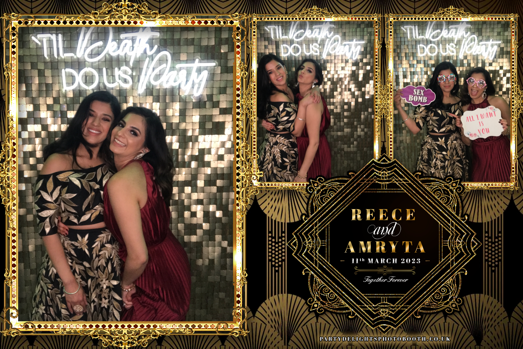 Reece and Amryta's Wedding | View more photos from the event at gallery.partydelightsphotobooth.co.uk/u/PartyDelightsPhotoBooth/Reece-and-Amrytas-Wedding