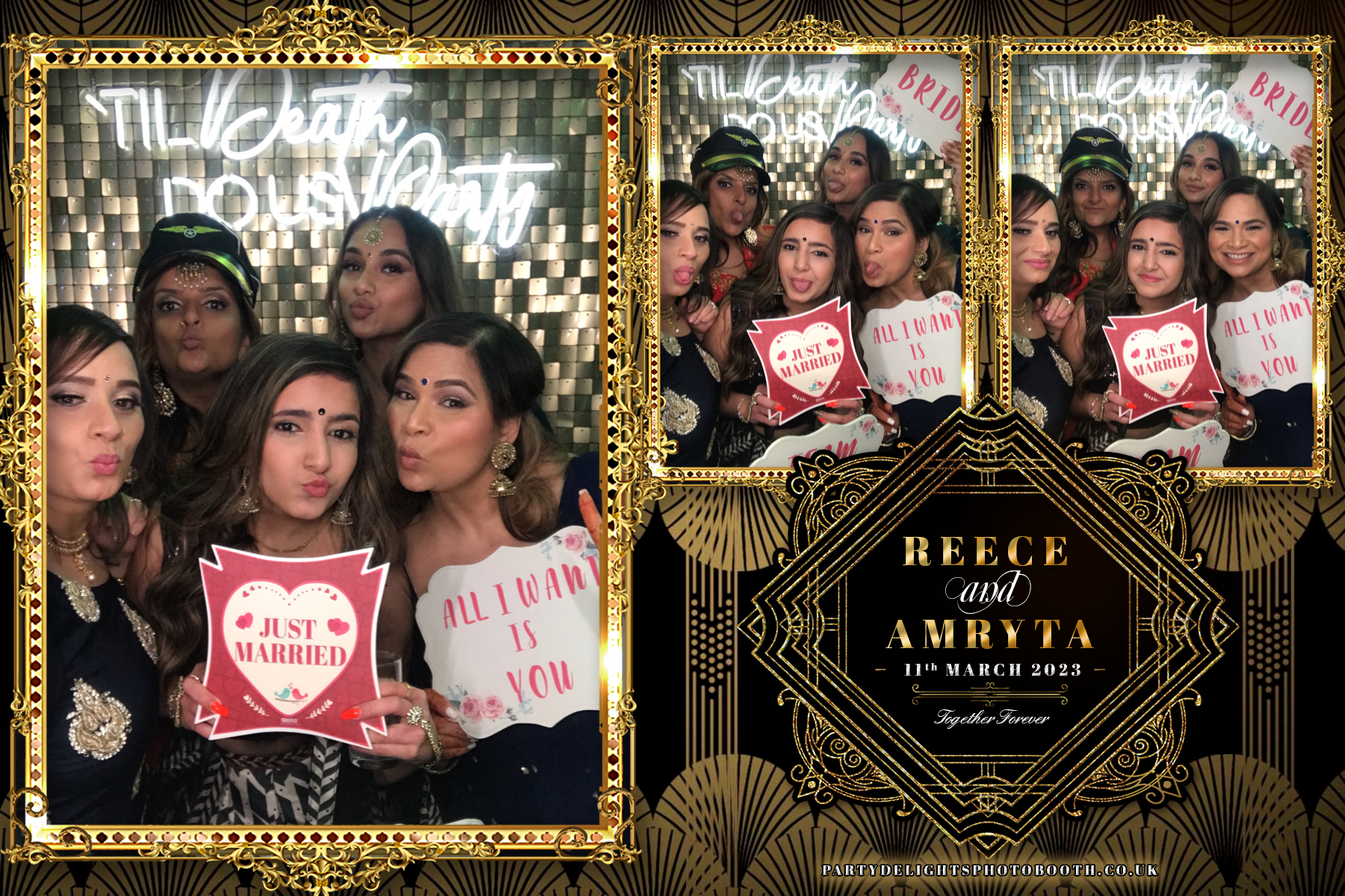 Reece and Amryta's Wedding | View more photos from the event at gallery.partydelightsphotobooth.co.uk/u/PartyDelightsPhotoBooth/Reece-and-Amrytas-Wedding