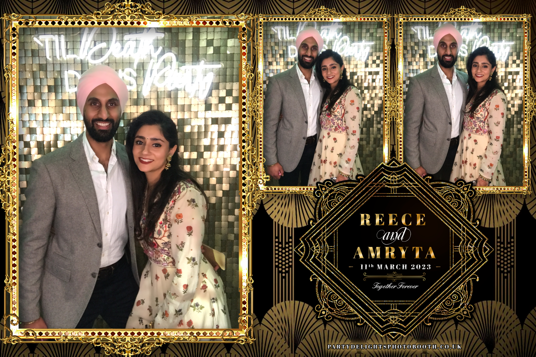 Reece and Amryta's Wedding | View more photos from the event at gallery.partydelightsphotobooth.co.uk/u/PartyDelightsPhotoBooth/Reece-and-Amrytas-Wedding