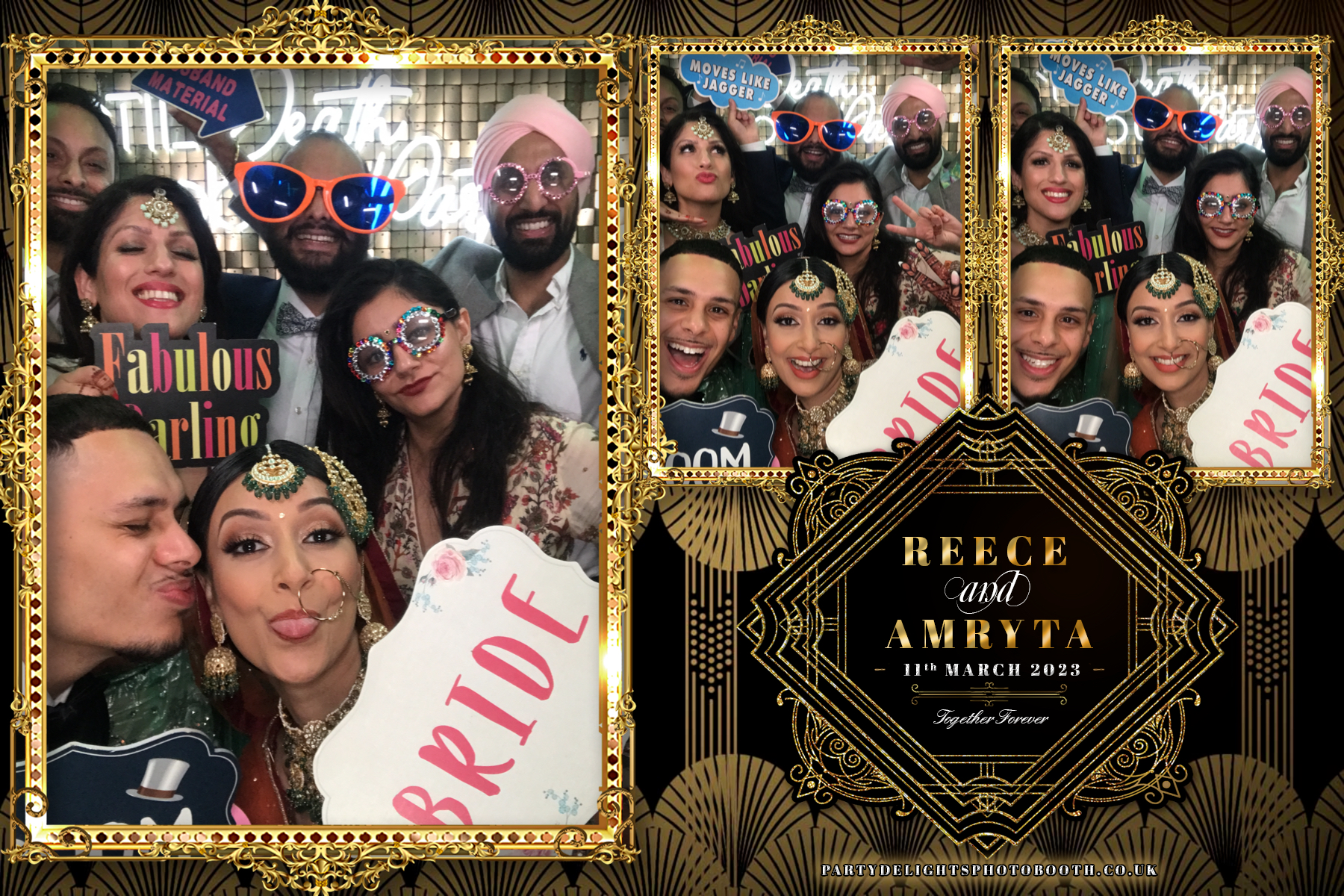 Reece and Amryta's Wedding | View more photos from the event at gallery.partydelightsphotobooth.co.uk/u/PartyDelightsPhotoBooth/Reece-and-Amrytas-Wedding