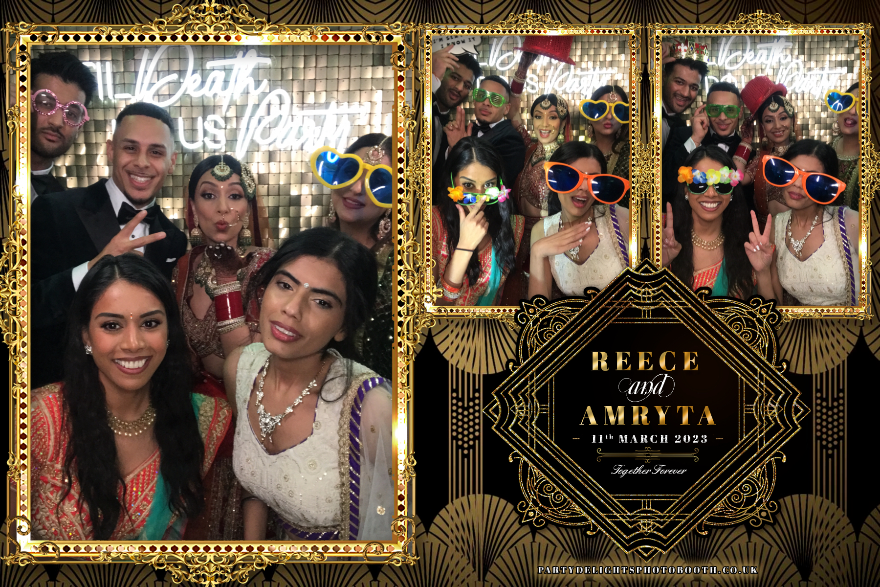 Reece and Amryta's Wedding | View more photos from the event at gallery.partydelightsphotobooth.co.uk/u/PartyDelightsPhotoBooth/Reece-and-Amrytas-Wedding