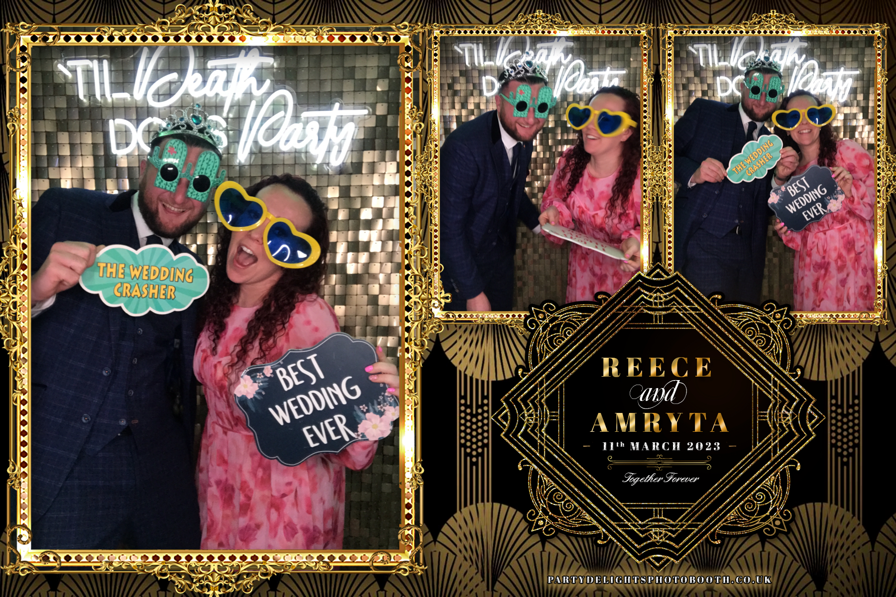 Reece and Amryta's Wedding | View more photos from the event at gallery.partydelightsphotobooth.co.uk/u/PartyDelightsPhotoBooth/Reece-and-Amrytas-Wedding