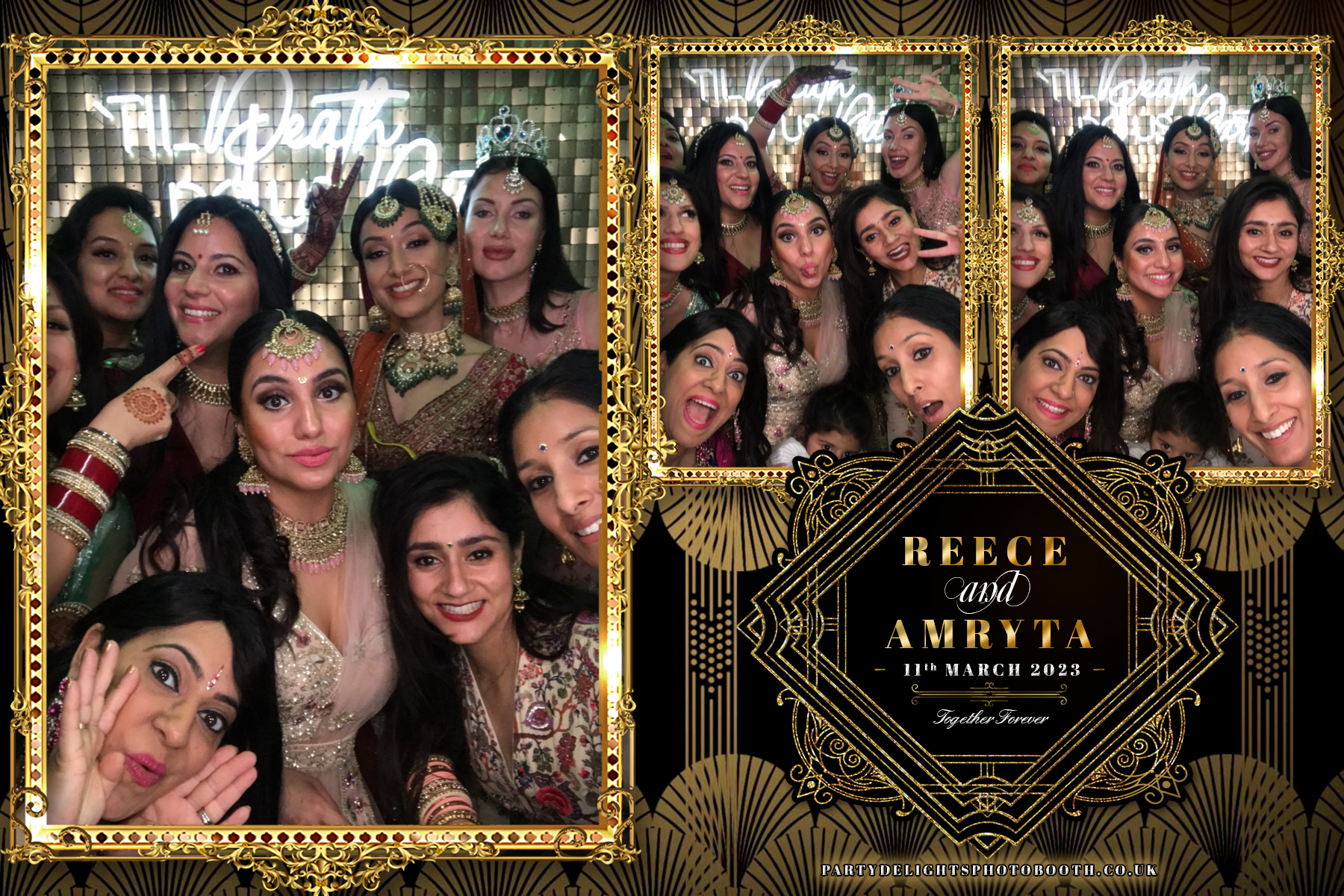 Reece and Amryta's Wedding | View more photos from the event at gallery.partydelightsphotobooth.co.uk/u/PartyDelightsPhotoBooth/Reece-and-Amrytas-Wedding
