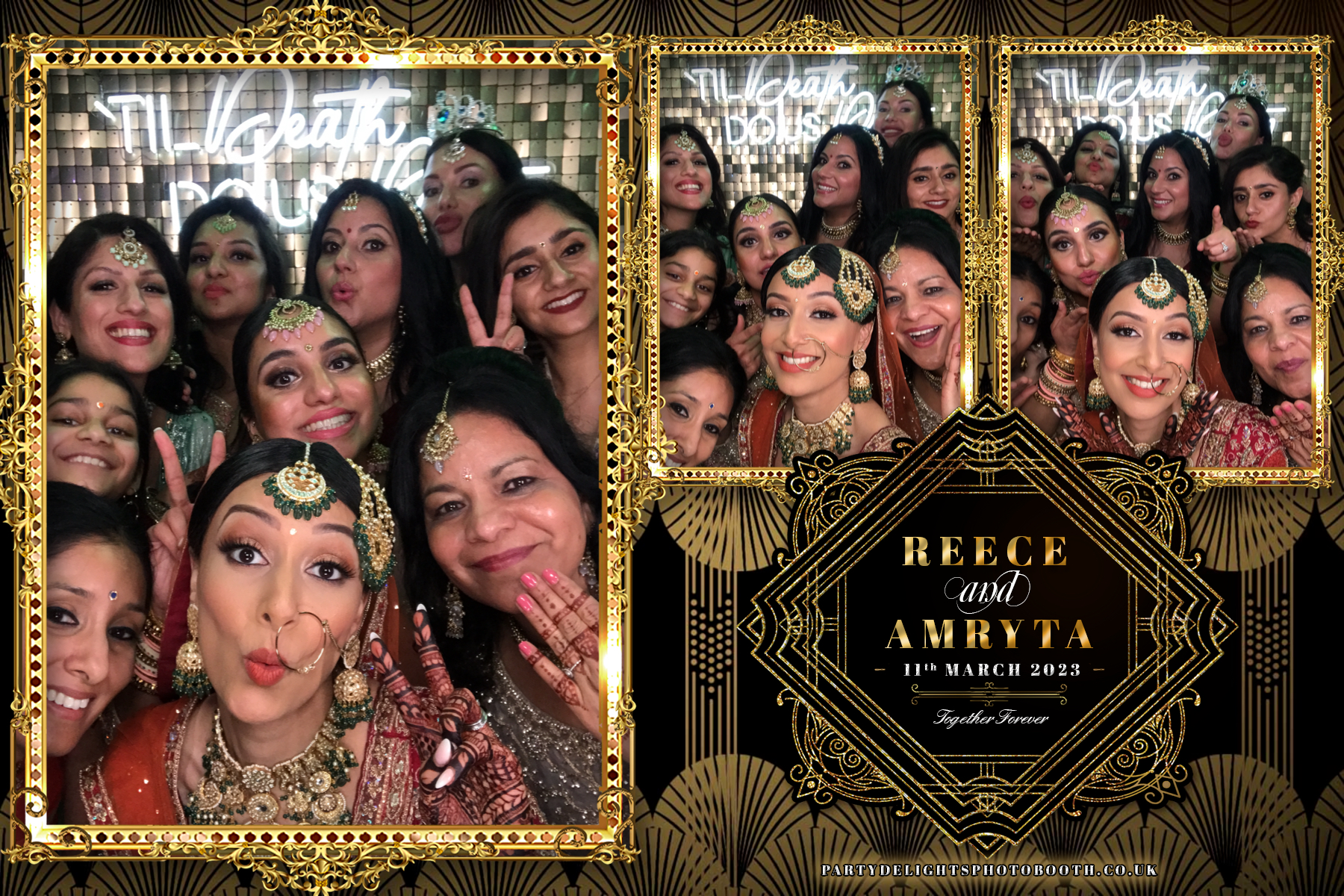 Reece and Amryta's Wedding | View more photos from the event at gallery.partydelightsphotobooth.co.uk/u/PartyDelightsPhotoBooth/Reece-and-Amrytas-Wedding