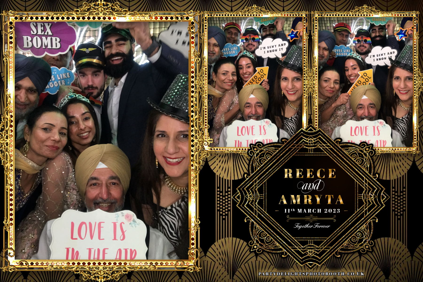 Reece and Amryta's Wedding | View more photos from the event at gallery.partydelightsphotobooth.co.uk/u/PartyDelightsPhotoBooth/Reece-and-Amrytas-Wedding