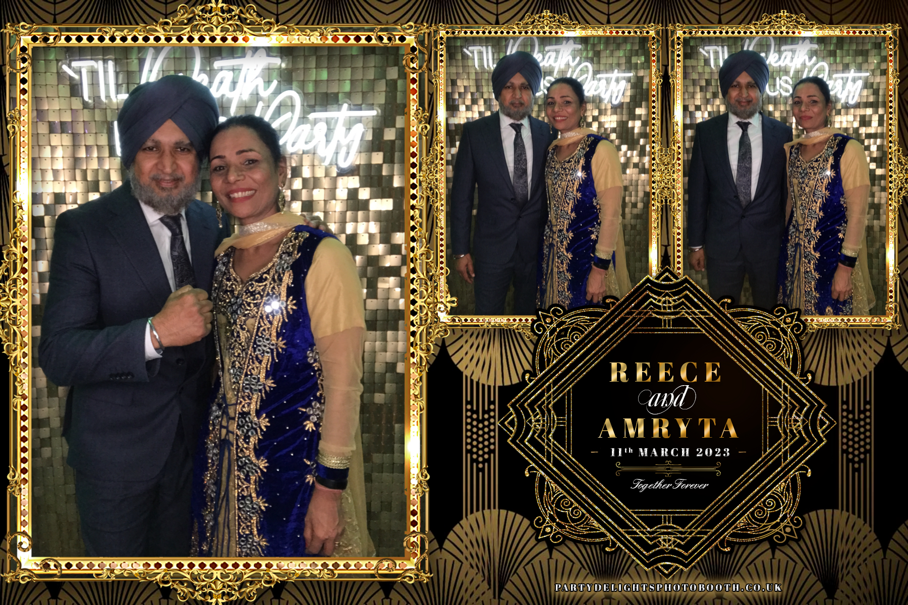 Reece and Amryta's Wedding | View more photos from the event at gallery.partydelightsphotobooth.co.uk/u/PartyDelightsPhotoBooth/Reece-and-Amrytas-Wedding