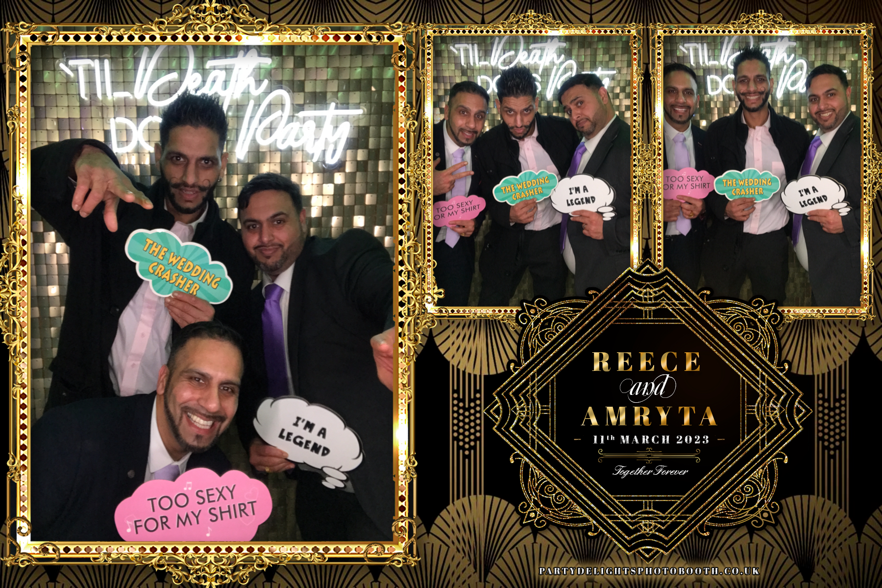 Reece and Amryta's Wedding | View more photos from the event at gallery.partydelightsphotobooth.co.uk/u/PartyDelightsPhotoBooth/Reece-and-Amrytas-Wedding