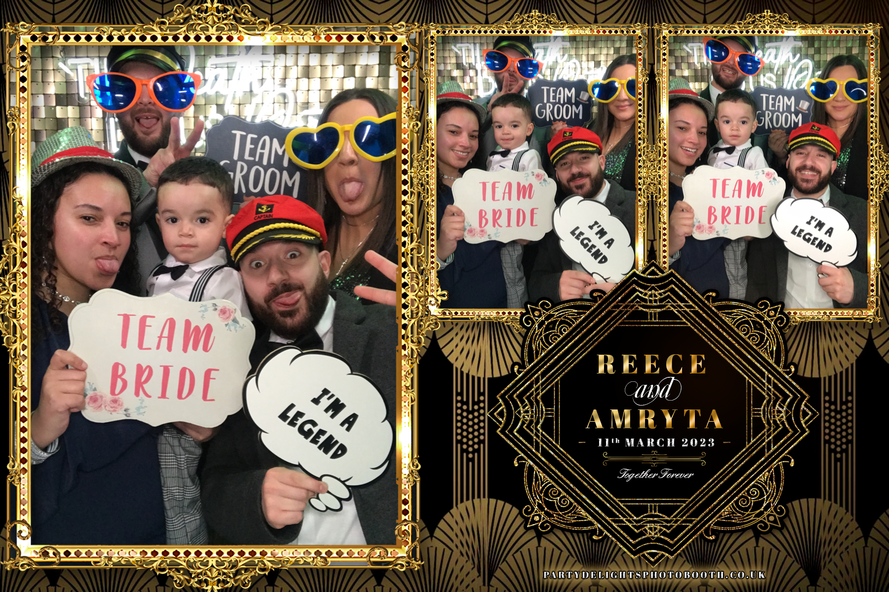 Reece and Amryta's Wedding | View more photos from the event at gallery.partydelightsphotobooth.co.uk/u/PartyDelightsPhotoBooth/Reece-and-Amrytas-Wedding