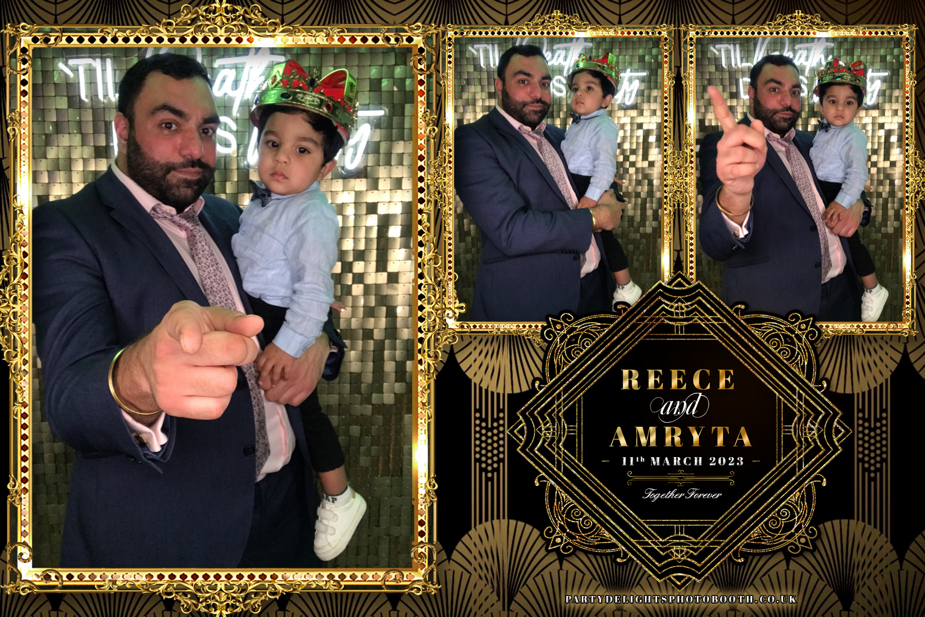 Reece and Amryta's Wedding | View more photos from the event at gallery.partydelightsphotobooth.co.uk/u/PartyDelightsPhotoBooth/Reece-and-Amrytas-Wedding