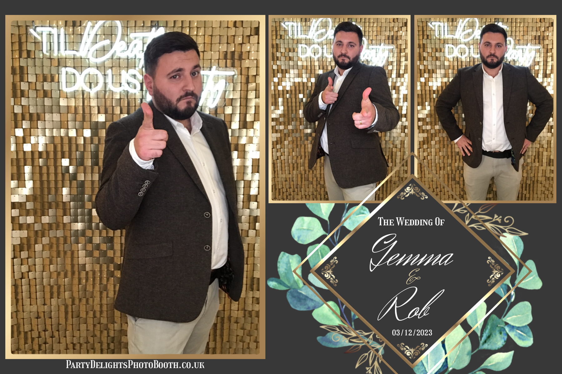 Rob and Gemma’s Wedding | View more photos from the event at gallery.partydelightsphotobooth.co.uk/u/PartyDelightsPhotoBooth/Rob-and-Gemma’s-Wedding