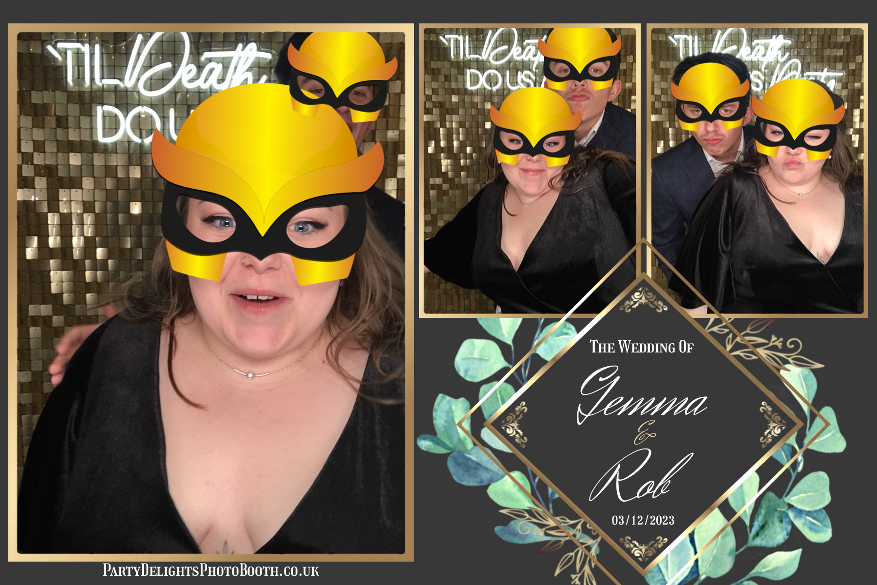 Rob and Gemma’s Wedding | View more photos from the event at gallery.partydelightsphotobooth.co.uk/u/PartyDelightsPhotoBooth/Rob-and-Gemma’s-Wedding
