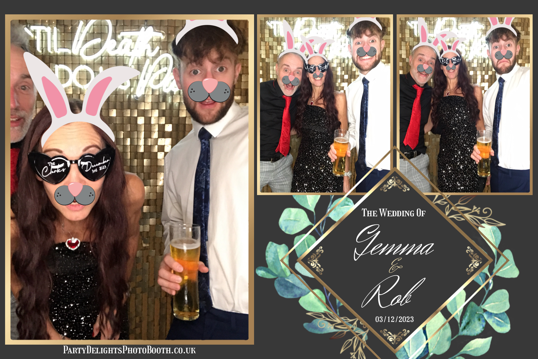 Rob and Gemma’s Wedding | View more photos from the event at gallery.partydelightsphotobooth.co.uk/u/PartyDelightsPhotoBooth/Rob-and-Gemma’s-Wedding