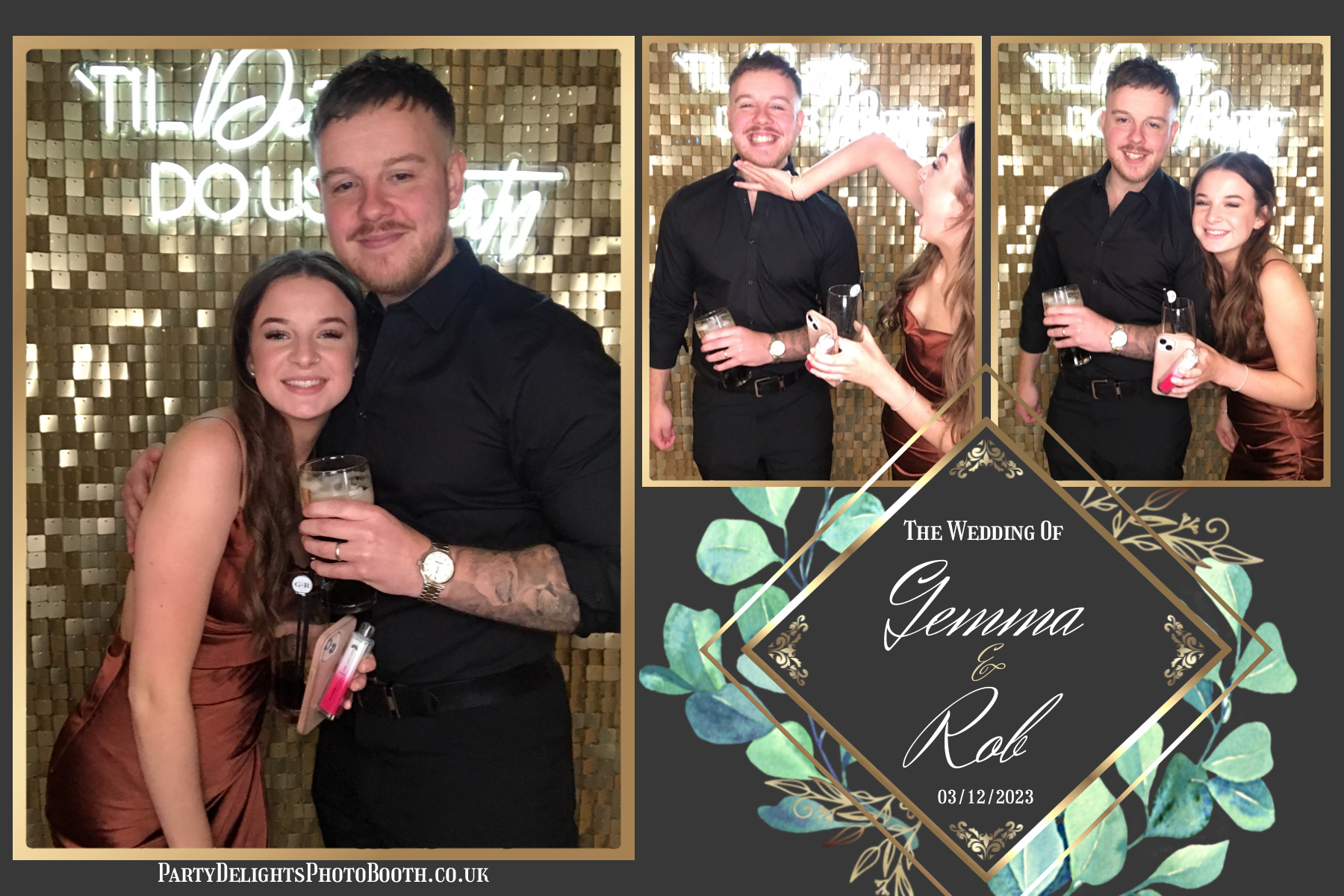 Rob and Gemma’s Wedding | View more photos from the event at gallery.partydelightsphotobooth.co.uk/u/PartyDelightsPhotoBooth/Rob-and-Gemma’s-Wedding