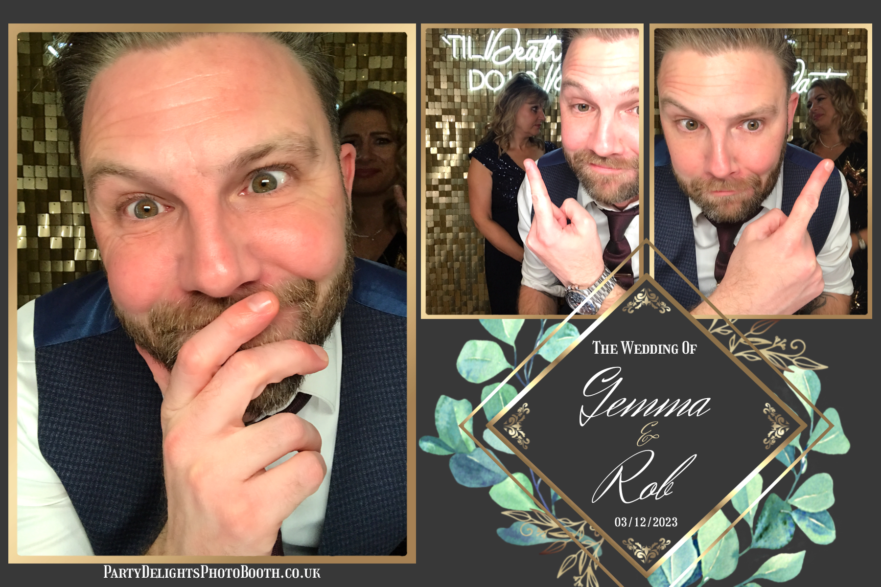 Rob and Gemma’s Wedding | View more photos from the event at gallery.partydelightsphotobooth.co.uk/u/PartyDelightsPhotoBooth/Rob-and-Gemma’s-Wedding