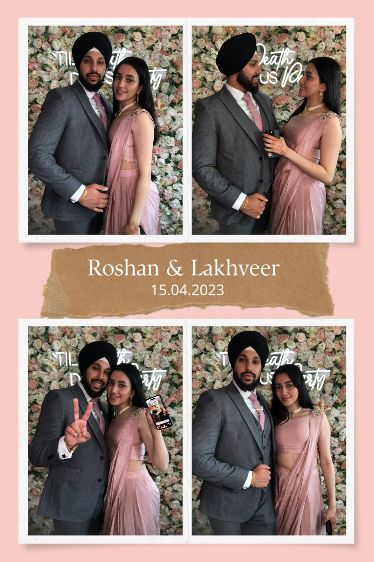 Roshan and Lakhveer's wedding | View more photos from the event at gallery.partydelightsphotobooth.co.uk/u/PartyDelightsPhotoBooth/Roshan-and-Lakhveers-wedding