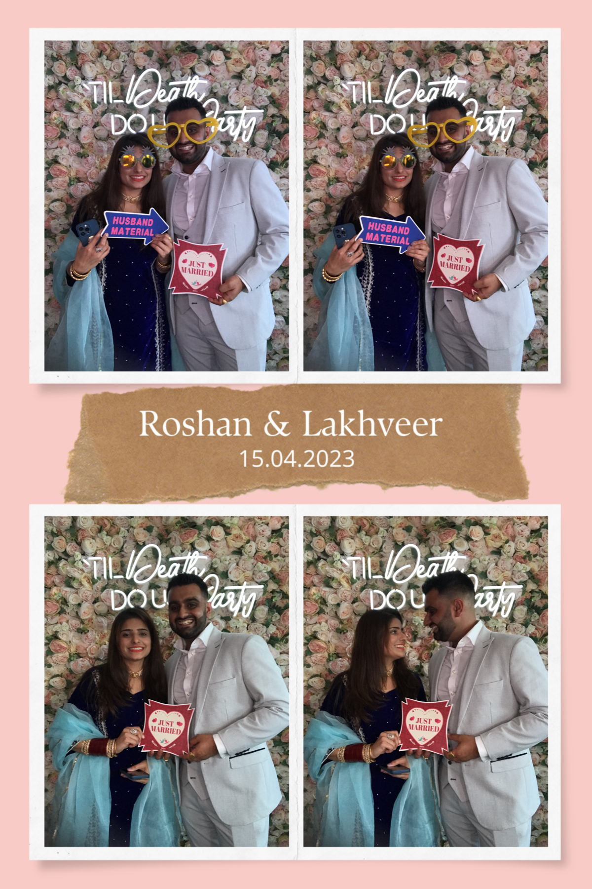 Roshan and Lakhveer's wedding | View more photos from the event at gallery.partydelightsphotobooth.co.uk/u/PartyDelightsPhotoBooth/Roshan-and-Lakhveers-wedding