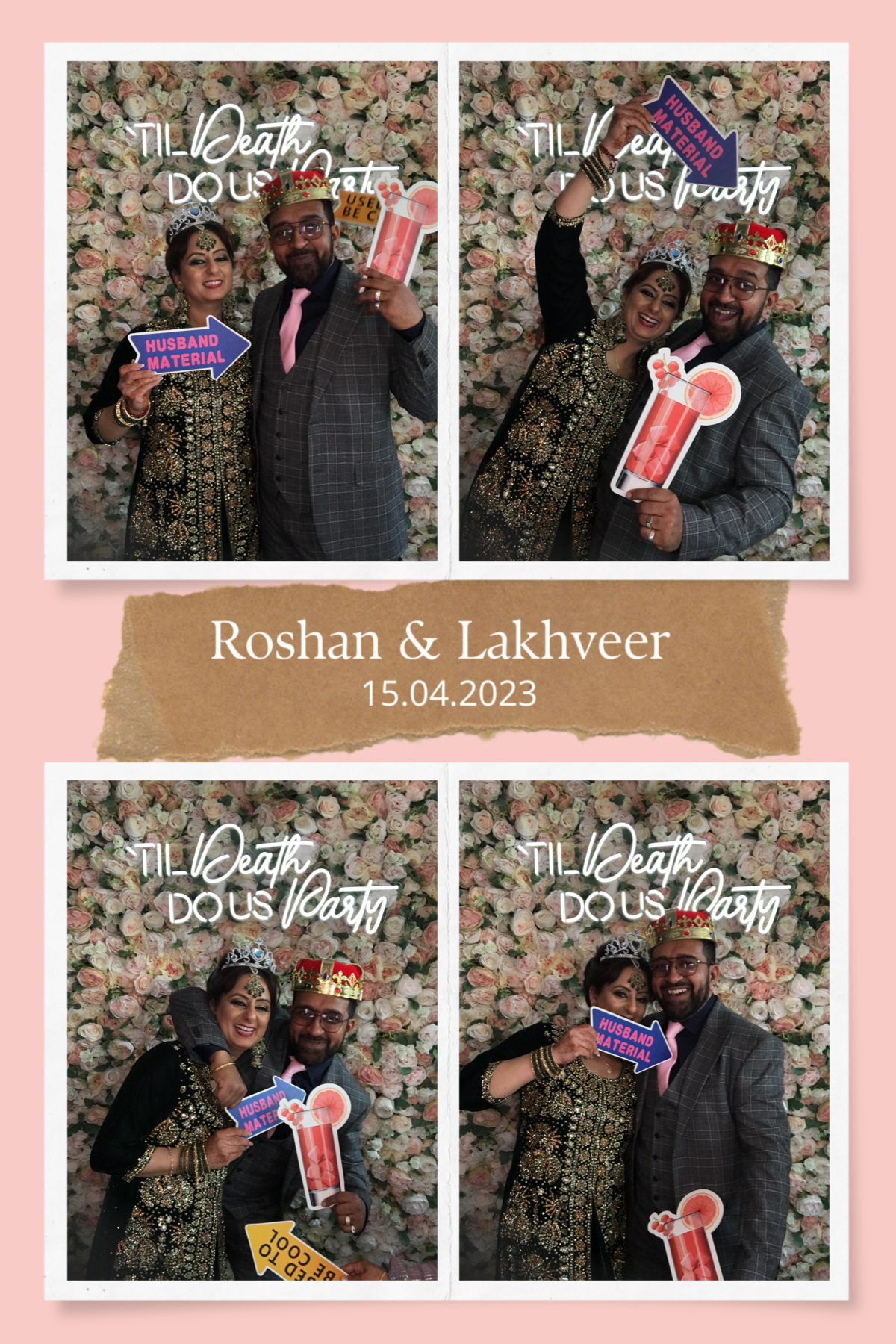 Roshan and Lakhveer's wedding | View more photos from the event at gallery.partydelightsphotobooth.co.uk/u/PartyDelightsPhotoBooth/Roshan-and-Lakhveers-wedding