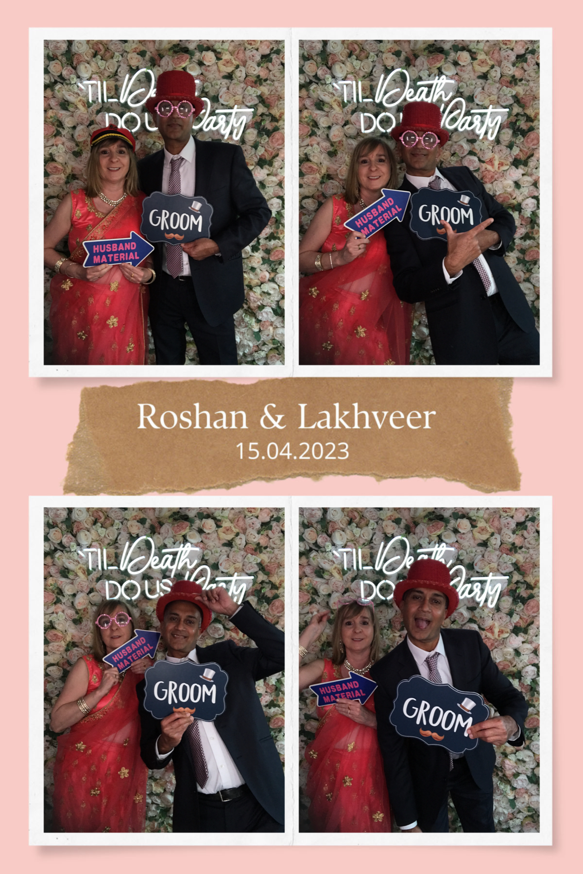 Roshan and Lakhveer's wedding | View more photos from the event at gallery.partydelightsphotobooth.co.uk/u/PartyDelightsPhotoBooth/Roshan-and-Lakhveers-wedding