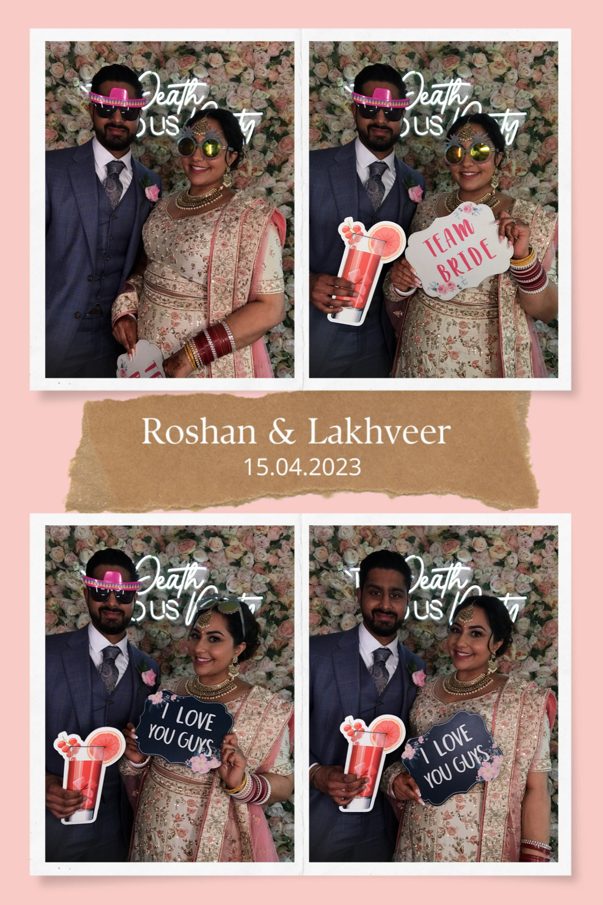 Roshan and Lakhveer's wedding | View more photos from the event at gallery.partydelightsphotobooth.co.uk/u/PartyDelightsPhotoBooth/Roshan-and-Lakhveers-wedding