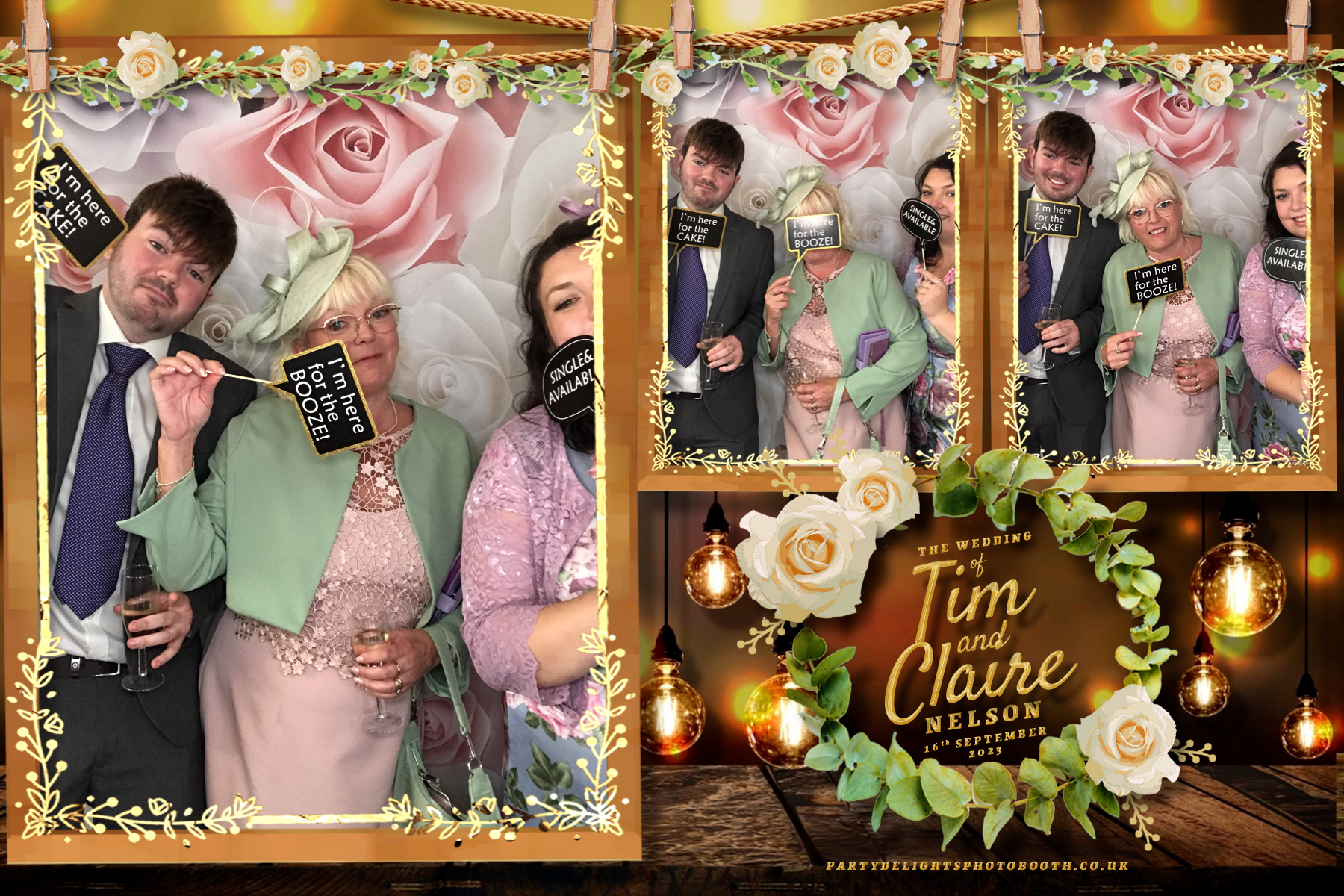 Tim & Claire’s wedding | View more photos from the event at gallery.partydelightsphotobooth.co.uk/u/PartyDelightsPhotoBooth/Tim-Claire’s-wedding