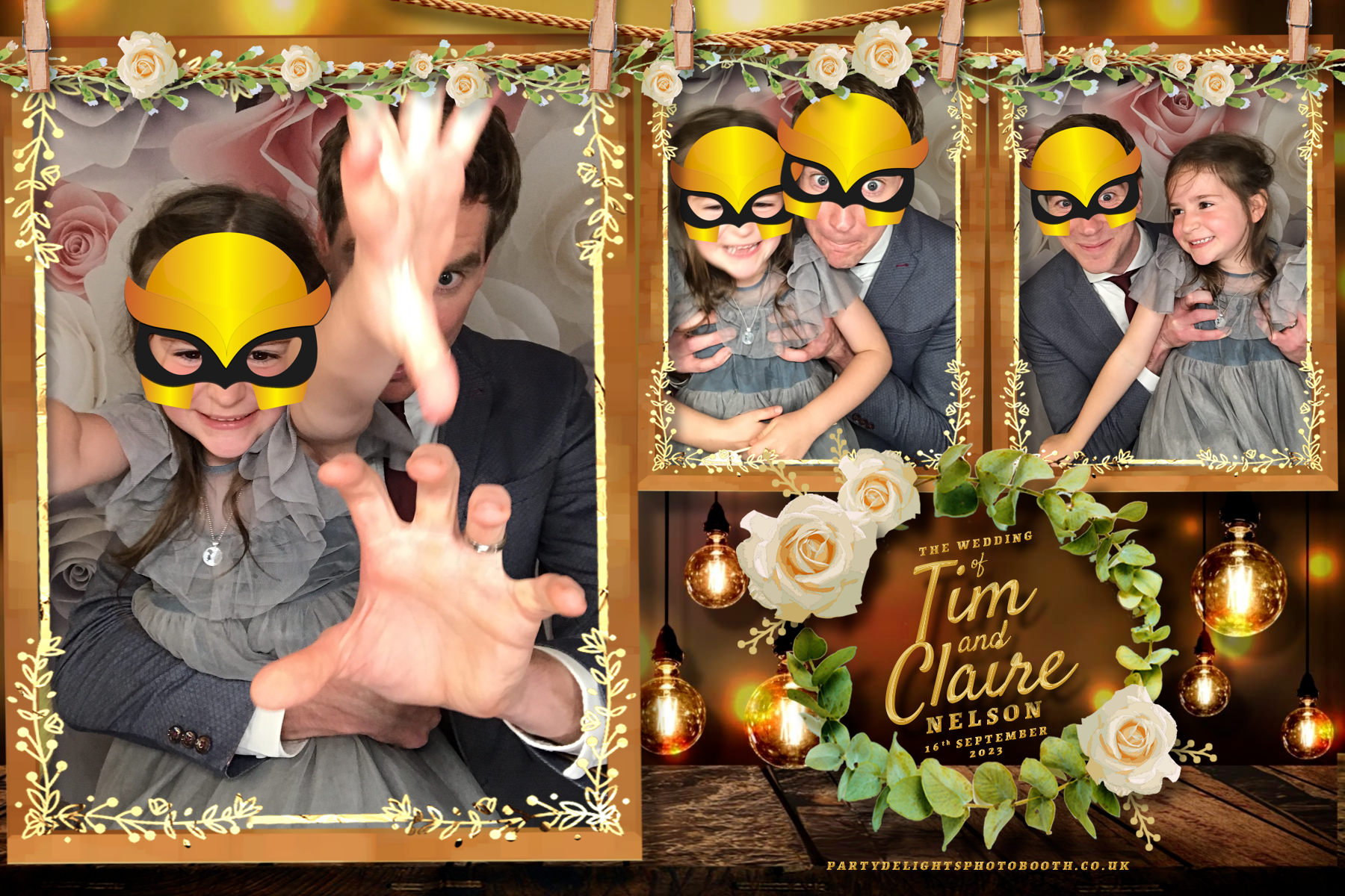Tim & Claire’s wedding | View more photos from the event at gallery.partydelightsphotobooth.co.uk/u/PartyDelightsPhotoBooth/Tim-Claire’s-wedding