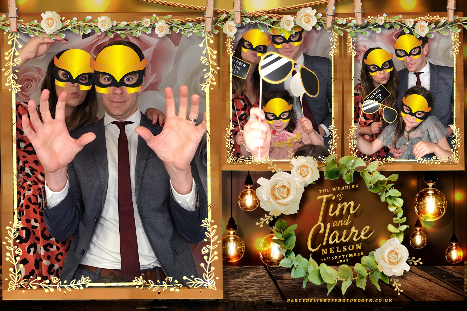 Tim & Claire’s wedding | View more photos from the event at gallery.partydelightsphotobooth.co.uk/u/PartyDelightsPhotoBooth/Tim-Claire’s-wedding