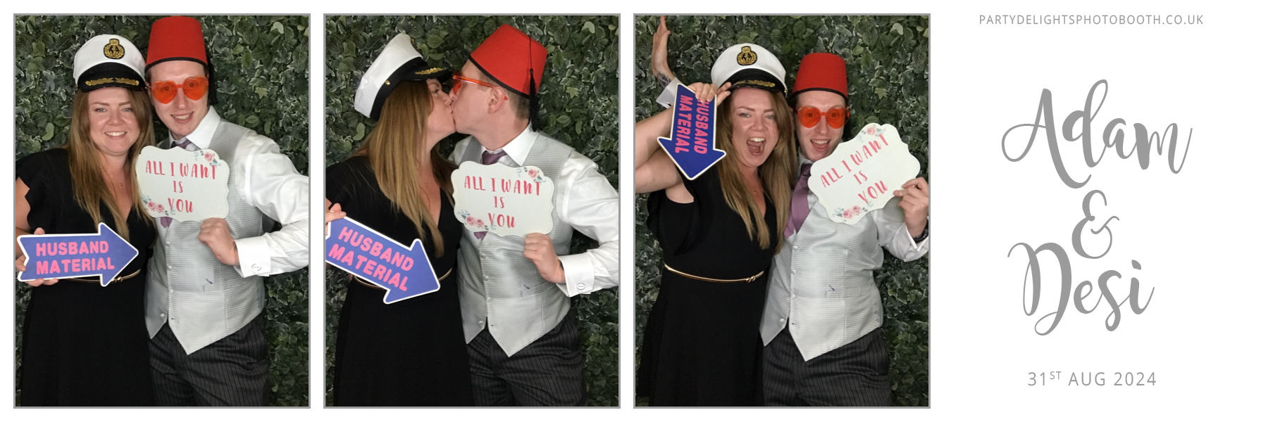 Adam & Desi's Wedding | View more photos from the event at gallery.partydelightsphotobooth.co.uk/u/PartyDelightsPhotoBooth/Adam-Desis-Wedding