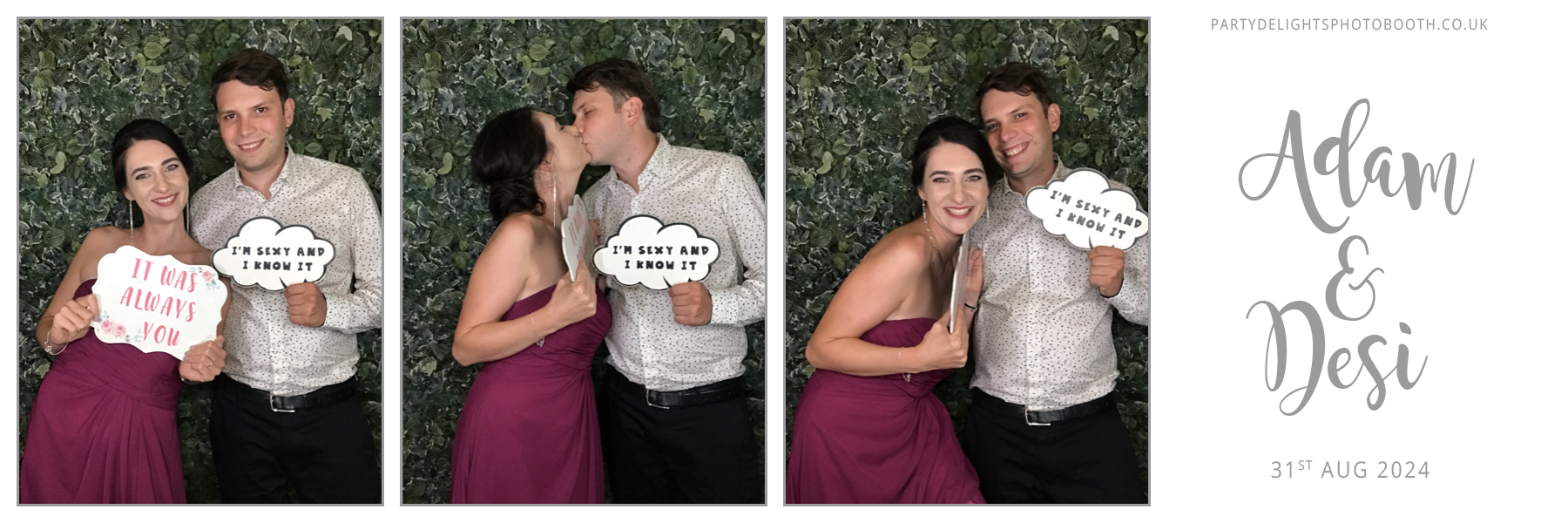 Adam & Desi's Wedding | View more photos from the event at gallery.partydelightsphotobooth.co.uk/u/PartyDelightsPhotoBooth/Adam-Desis-Wedding