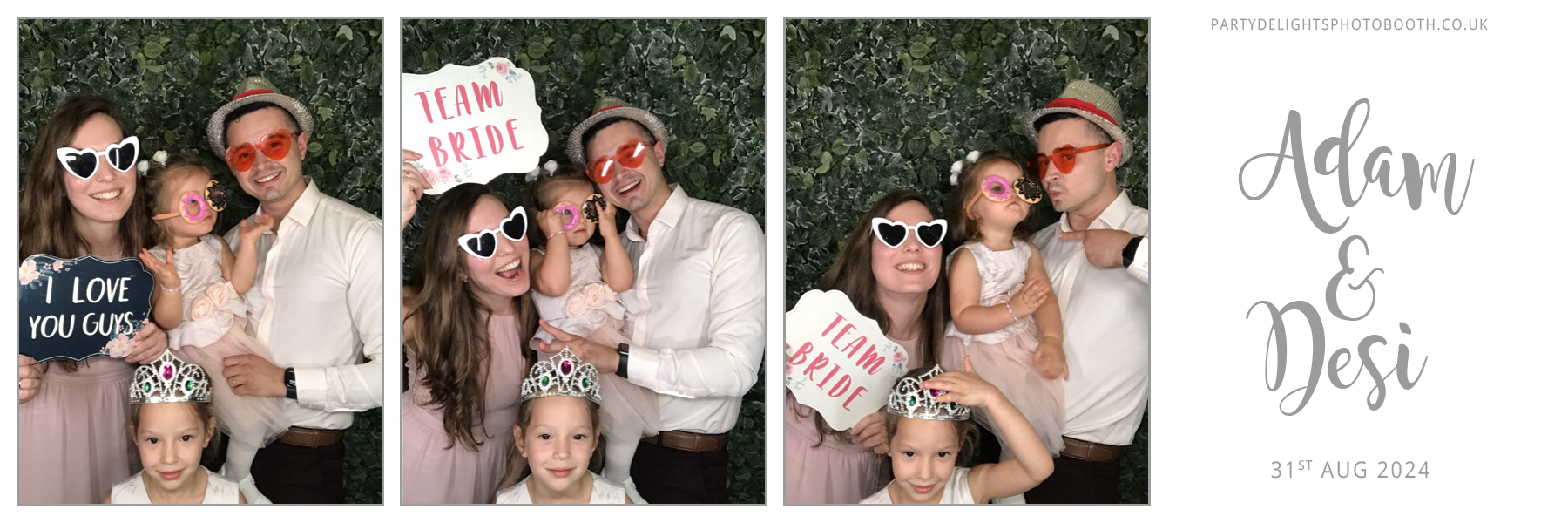 Adam & Desi's Wedding | View more photos from the event at gallery.partydelightsphotobooth.co.uk/u/PartyDelightsPhotoBooth/Adam-Desis-Wedding