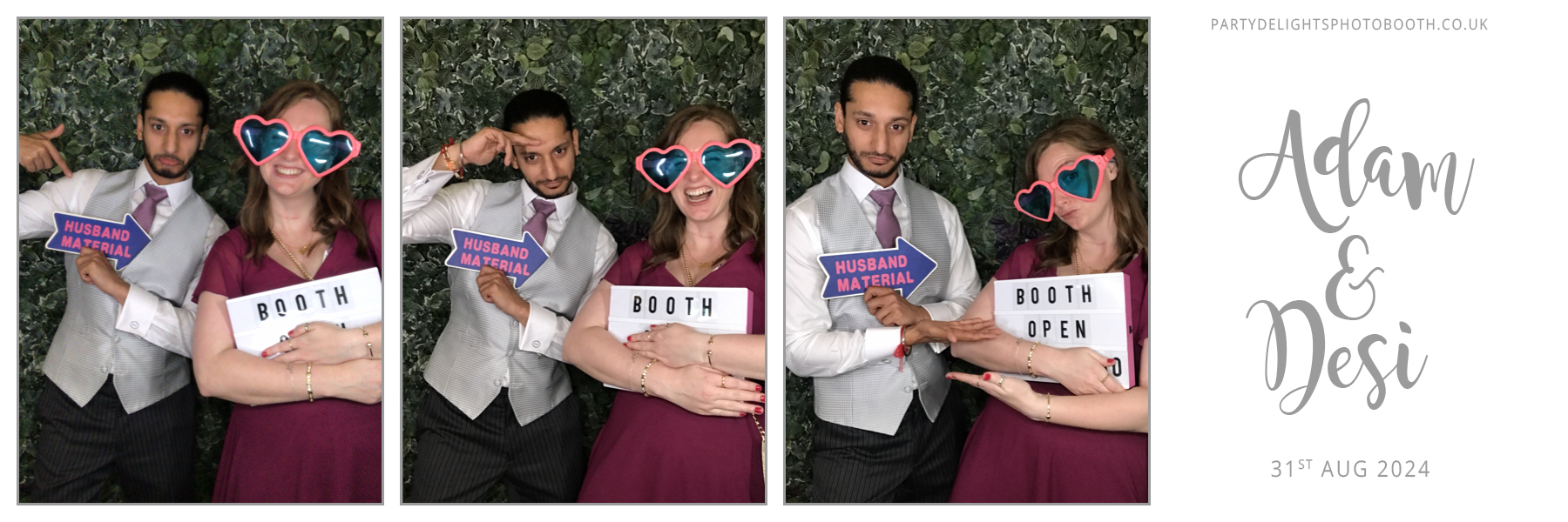 Adam & Desi's Wedding | View more photos from the event at gallery.partydelightsphotobooth.co.uk/u/PartyDelightsPhotoBooth/Adam-Desis-Wedding