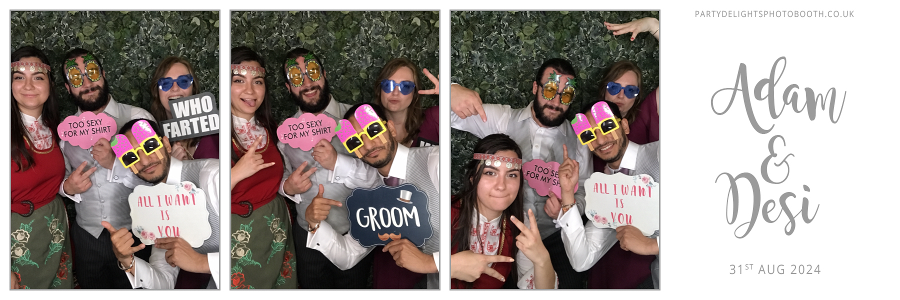 Adam & Desi's Wedding | View more photos from the event at gallery.partydelightsphotobooth.co.uk/u/PartyDelightsPhotoBooth/Adam-Desis-Wedding