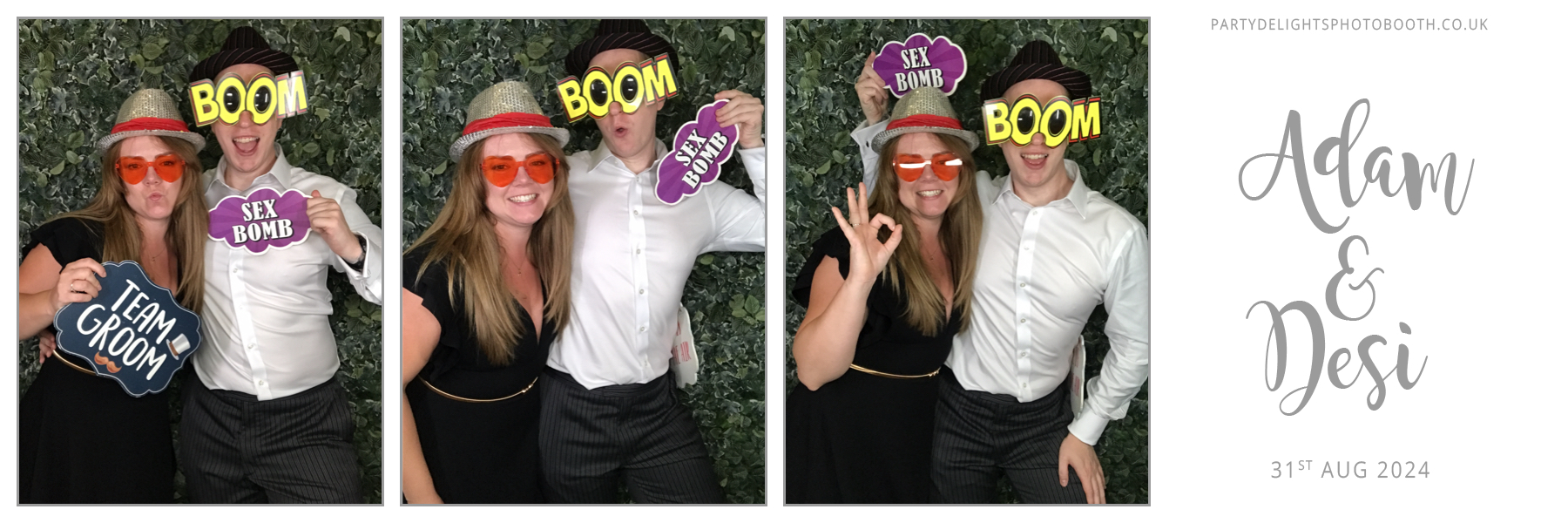Adam & Desi's Wedding | View more photos from the event at gallery.partydelightsphotobooth.co.uk/u/PartyDelightsPhotoBooth/Adam-Desis-Wedding