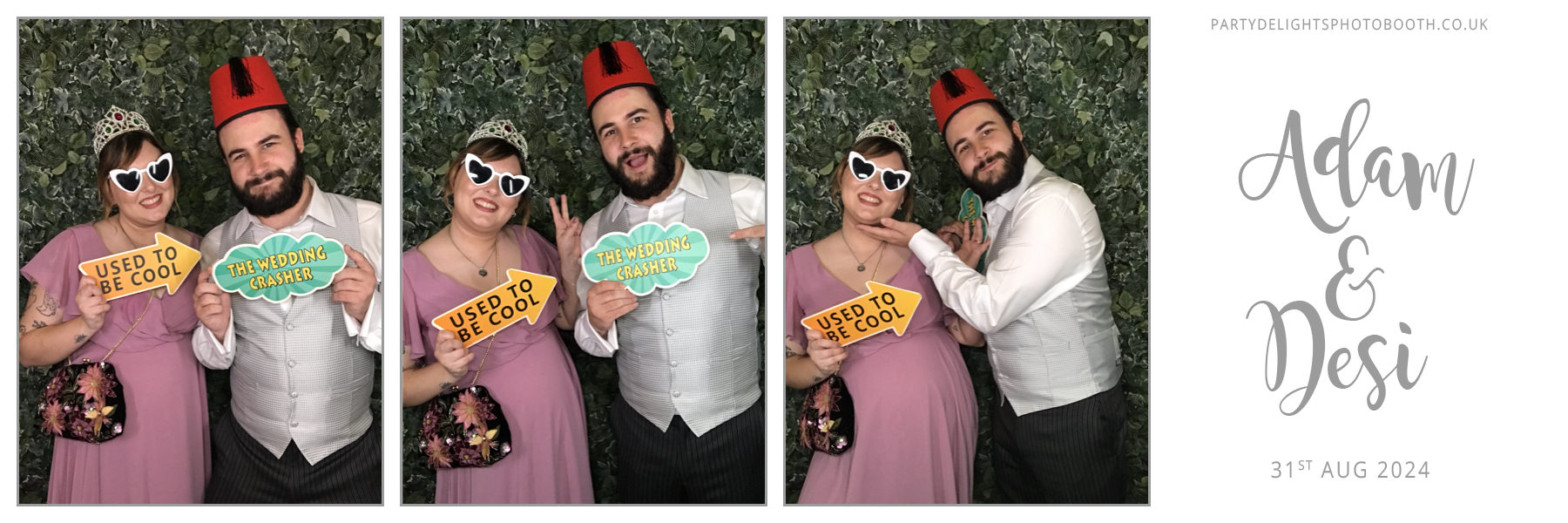 Adam & Desi's Wedding | View more photos from the event at gallery.partydelightsphotobooth.co.uk/u/PartyDelightsPhotoBooth/Adam-Desis-Wedding