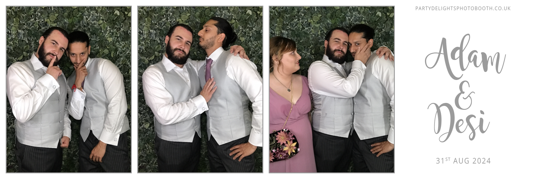 Adam & Desi's Wedding | View more photos from the event at gallery.partydelightsphotobooth.co.uk/u/PartyDelightsPhotoBooth/Adam-Desis-Wedding